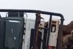 Mouila&nbsp;: le pont de Doussama impraticable après un croisement de deux grumiers 