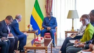 Brice Clotaire Oligui Nguema échange avec le DG d’Eramet sur la transformation locale du manganèse