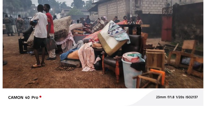 Incendie à Nzeng-Ayong : les sapeurs-pompiers arrivent en retard et sans eau