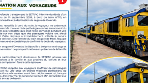 Setrag&nbsp;: encore un décès à bord du train, des interrogations persistent&nbsp;